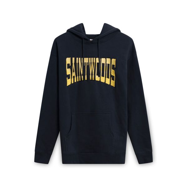 Saintwoods Navy Big Mountain Logo Hoodie