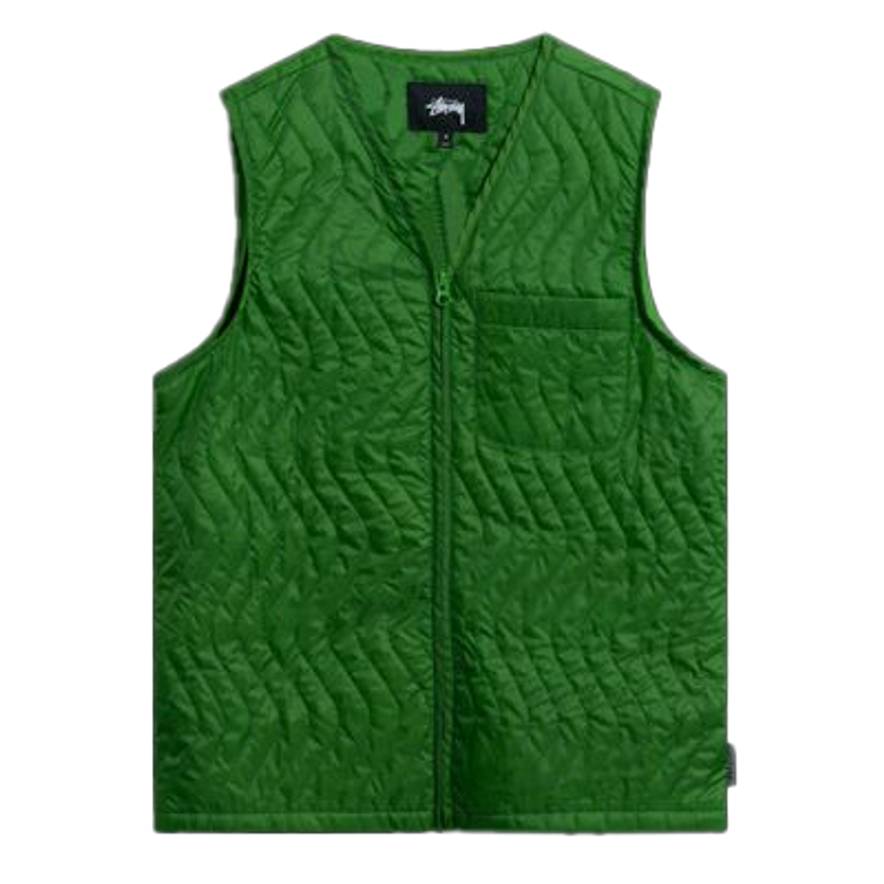 Stussy Stall Zip-Up Quilted Liner Vest by Ganna Bogdan | Basic.Space