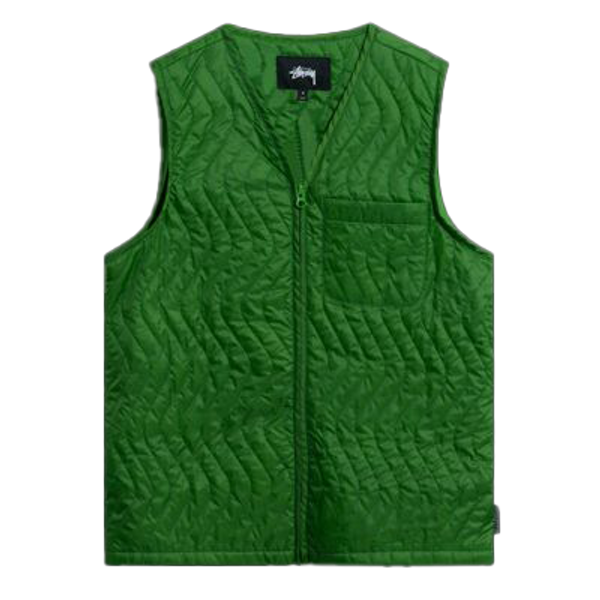 Stussy Stall Zip-Up Quilted Liner Vest