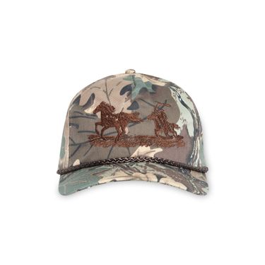 The Man Who Captured Sunshine Roping Cattle Camouflage Hat