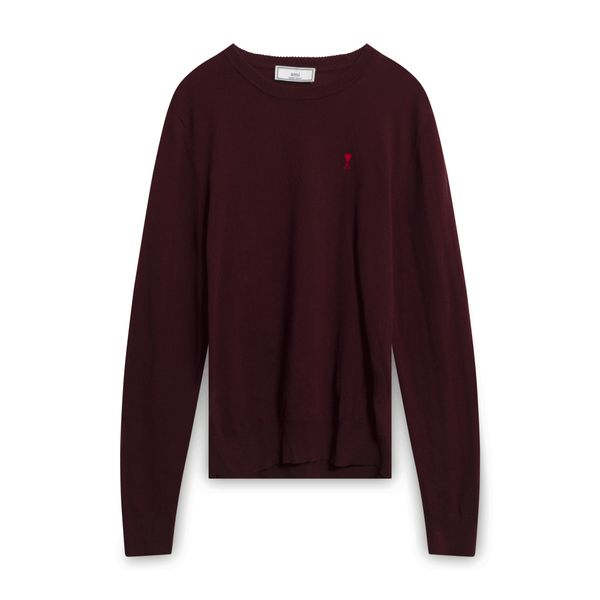 Ami Alexandre Mattiussi Knit Sweater - Burgundy