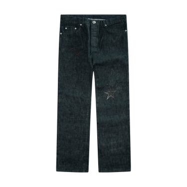 Chrome Hearts Star Patch Black Raw Jeans