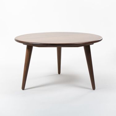 Walnut Round Table by Hans Wegner for Carl Hansen, 2021