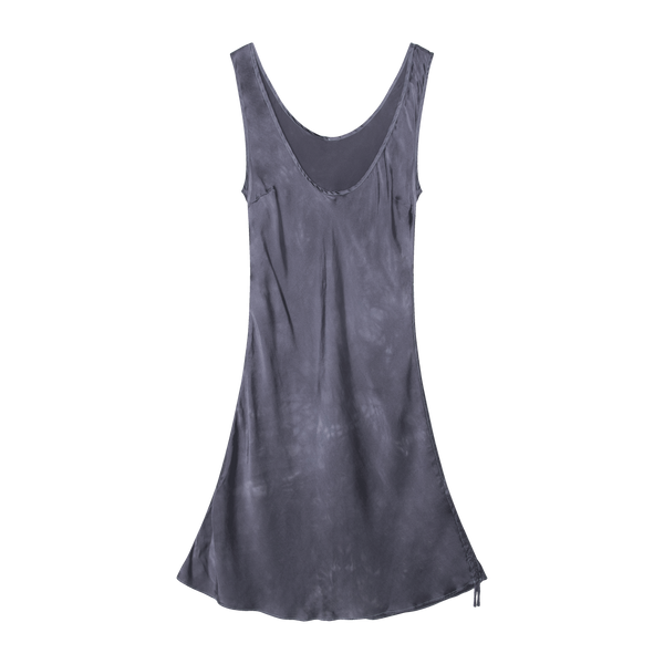 SVNR Grey Silk Mini Dress