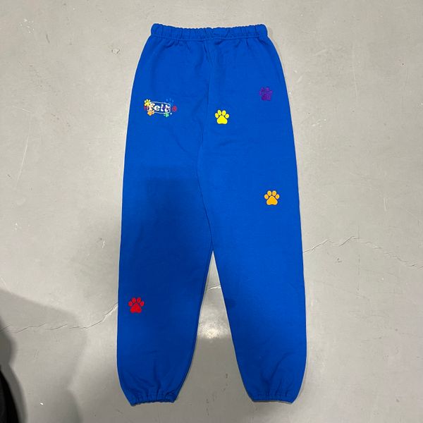 Holiday Blue Pawprint Joggers