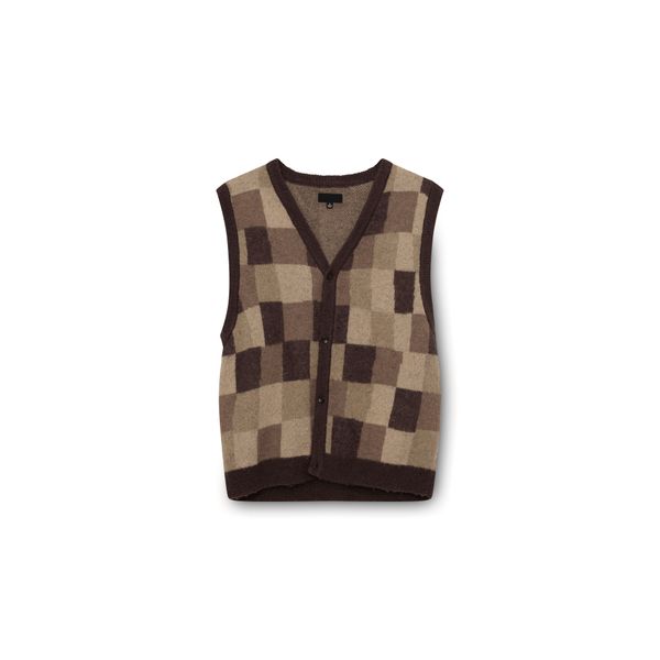 Stussy Wobbly Check Sweater Vest