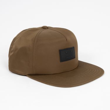 Acne Studios Covia Face Patch Snapback in Olive