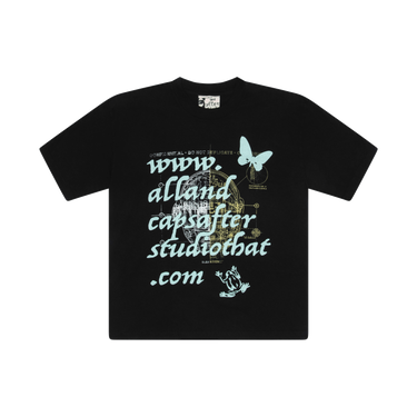 And After That x All Caps Studio Black/Blue Confidential Tee