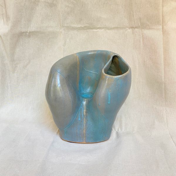 Amorphous No. 4 - Celedon Stoneware Vase, 2024