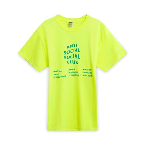 Anti Social Social Club T-Shirt - Highlighter Yellow