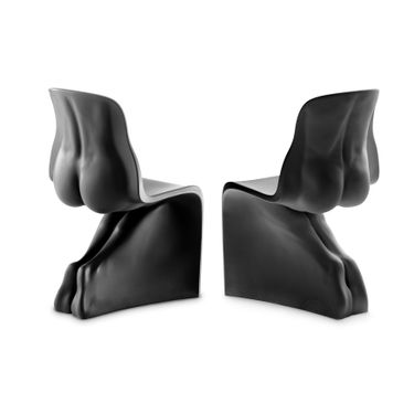 Black HIM+HER Chairs