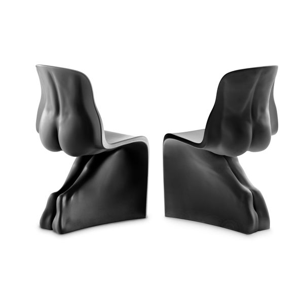 Black HIM+HER Chairs