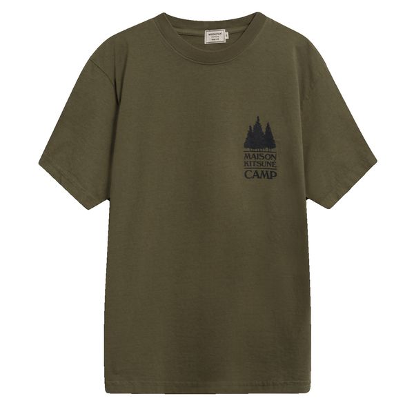 US MK Camp Short-Sleeved Tee-Shirt - Dark Khaki