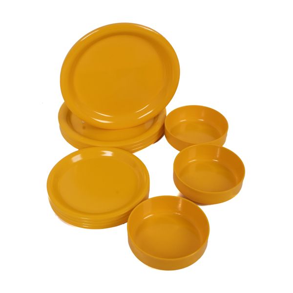 Ingrid Ltd Chicago Yellow Melamine 12 piece set