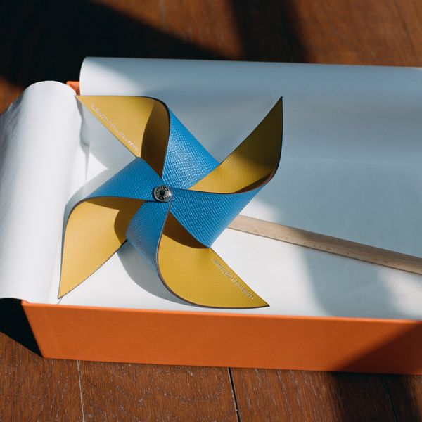 Hermès Leather Pinwheel