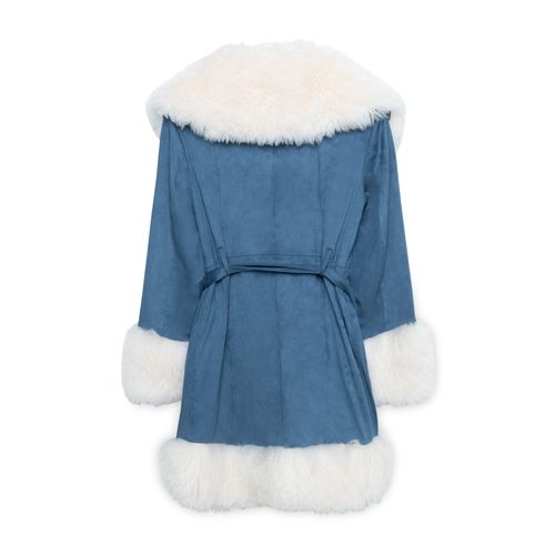 Charlotte Simone Blue Dolly Coat
