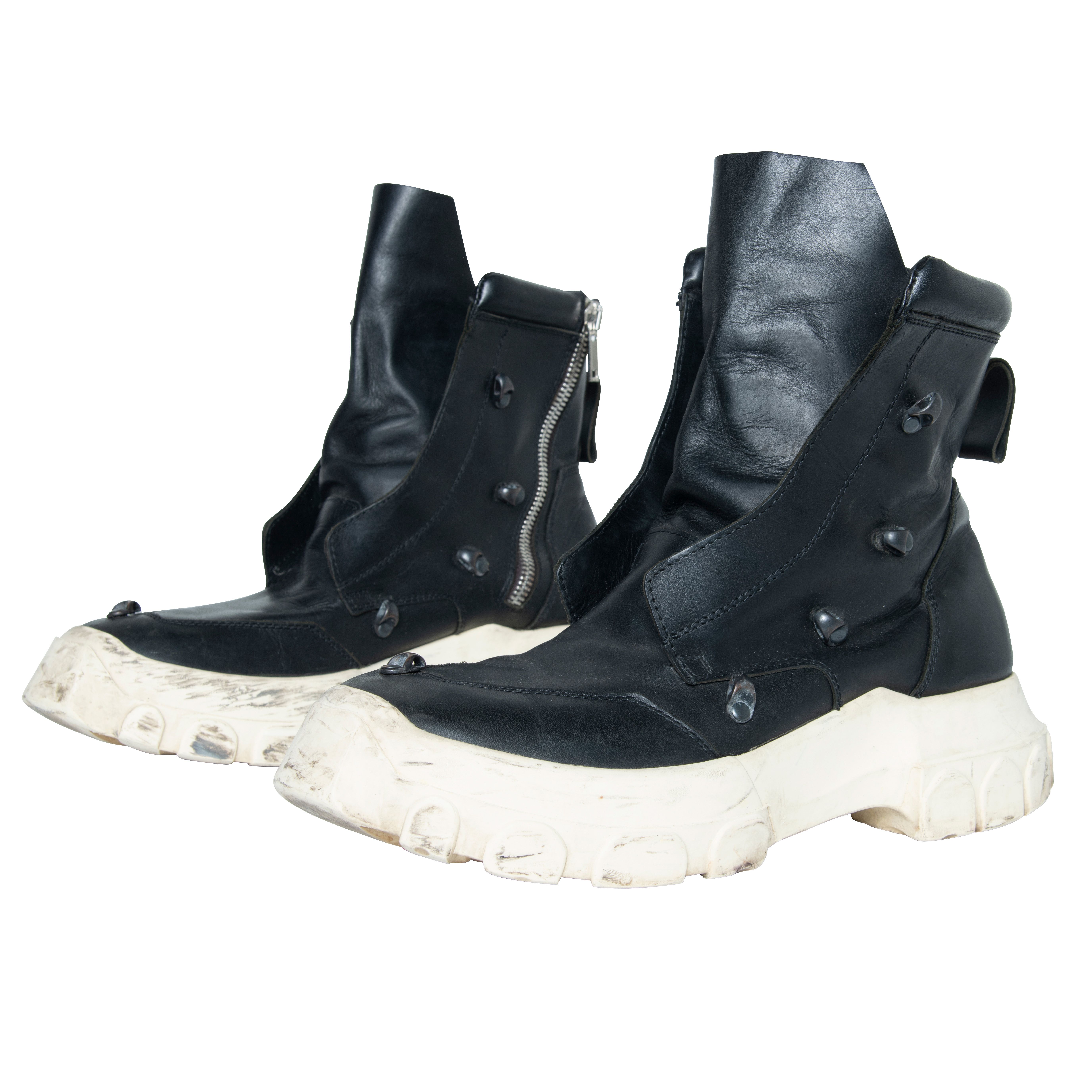 Rick Owens Tractor Hexagram Hiking Boots by Kameron Casey | Basic 