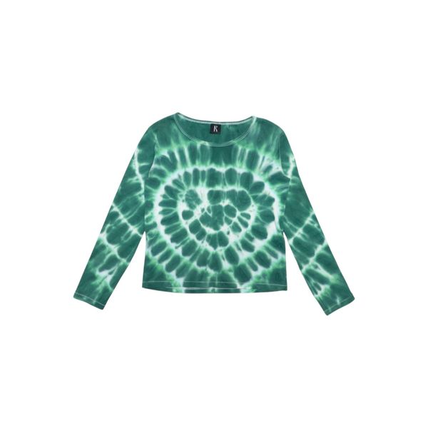 Réalisation Green Tie Dye Heart Shirt