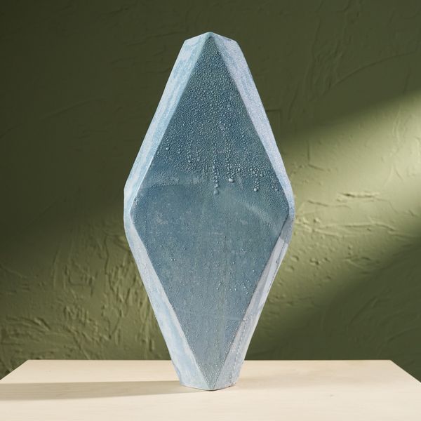 'Condensation' Series C1, Glazed Ceramic Sculpture in Blue by Eunsol Kim, The Netherlands, 2025