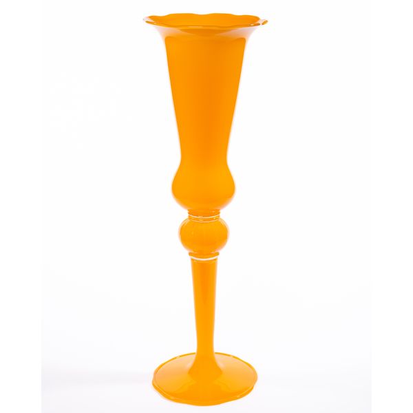 Regal Footed Flower Vase - Trumpet - Sunburst