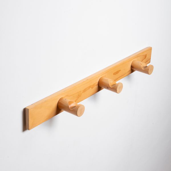 Pine Wood Coat Rack By Charlotte Perriand For Les Arcs