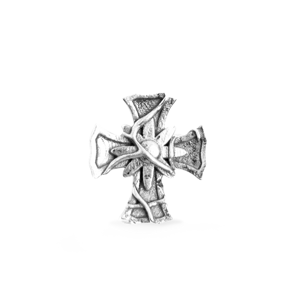 Floral Cross Earring