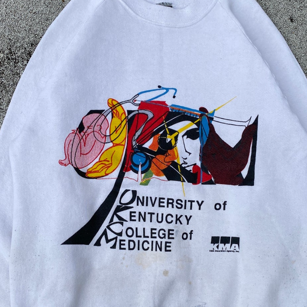 1990s Painter's College of Medicine Art Raglan Cut Crewneck