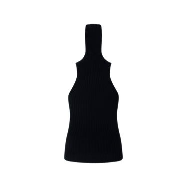 giu giu Black Turtleneck Knit Tank