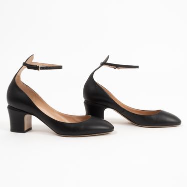 Valentino Mary Jane Pumps with Ankle Strap