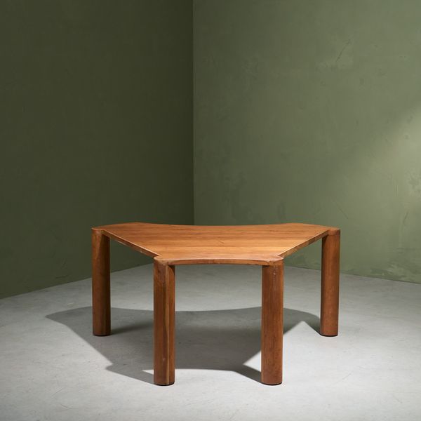 Freeform Side Table in Solid Cherry, Europe, late 1970s