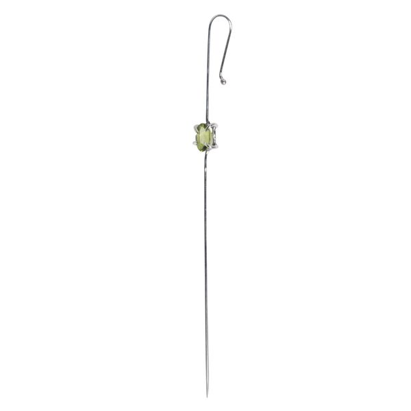 Green Peridot Earpin