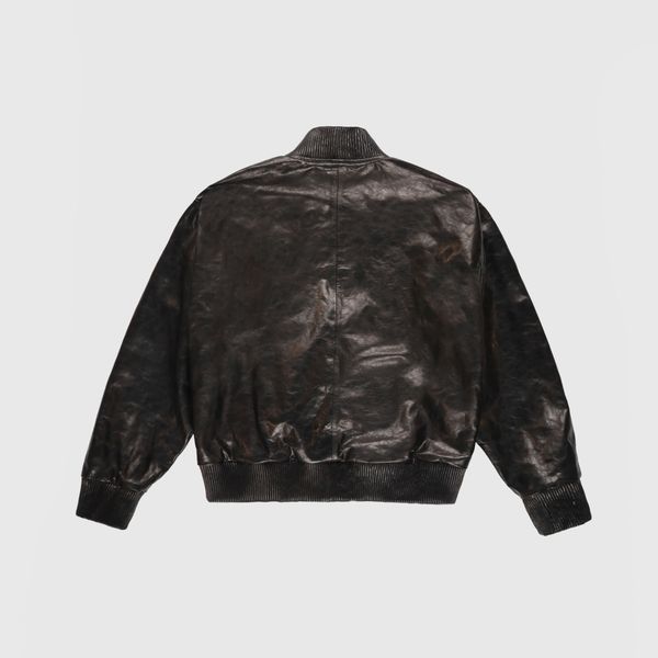 Paper Leather Bomber