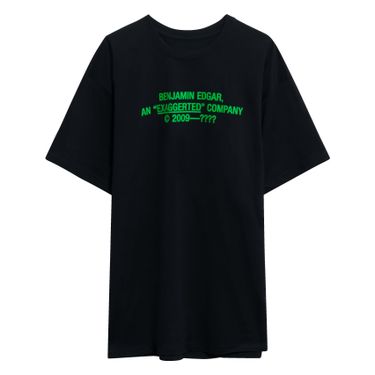 Benjamin.Edgar 'Exaggerated' T-Shirt in Black/Green