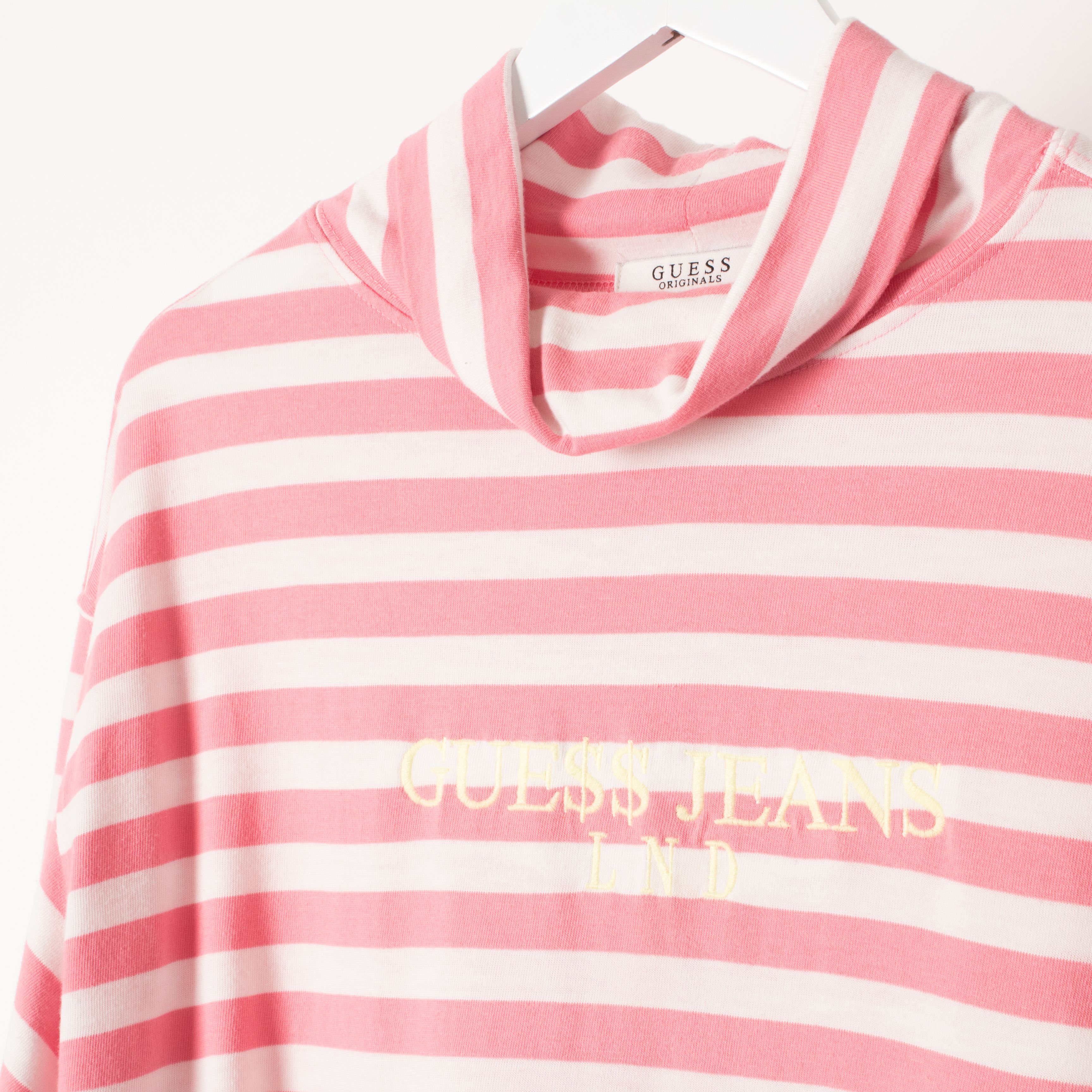 Guess best sale hoodie striped