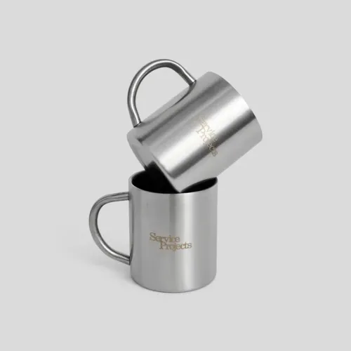Engraved Stainless Steel Mug / Set Of 2