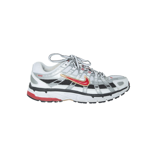 Nike P-6000 Sneakers in White/Varsity Red 