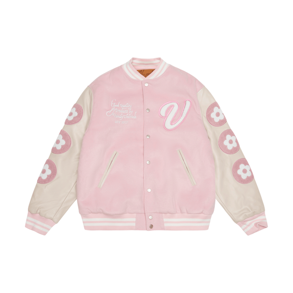 Vandy The Pink Rafflesia Varsity Jacket