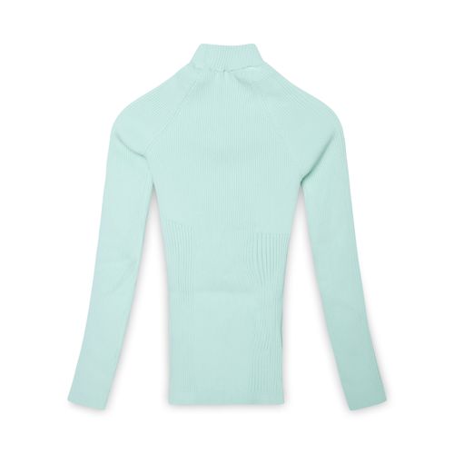 Aeron Mint Cut-Out Ribbed Sweater