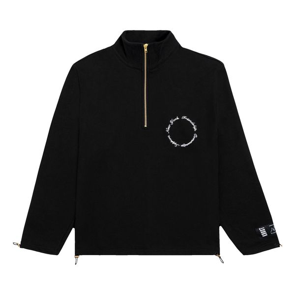 KROST x Barneys Pillars Quarterzip in Black