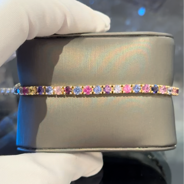 Unheated Sapphire Party Bracelet 