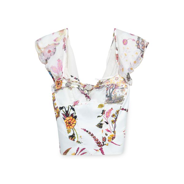 Vintage Just Cavalli Floral Bustier Set