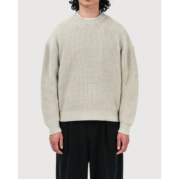 A.Presse Silk Linen Lilian Crew Neck Sweater