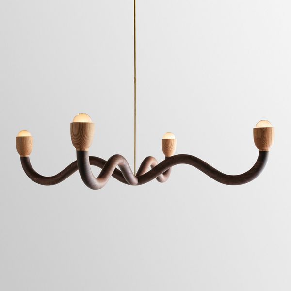 Squiggle Chandelier by Christopher Miano, 2023