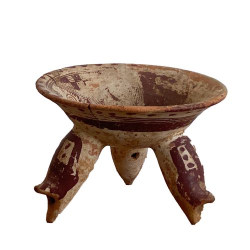 Mayan Culture Painted Ceramic Bowl