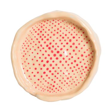 Yellow and Red Dots Ashtray