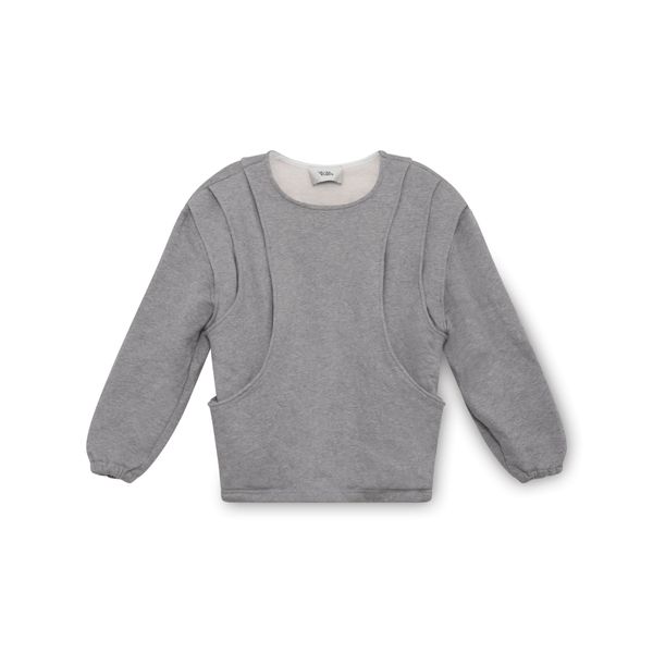 Vejas Grey Crewneck Sweater