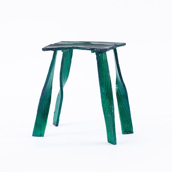 Illusion Green Stool, 2022