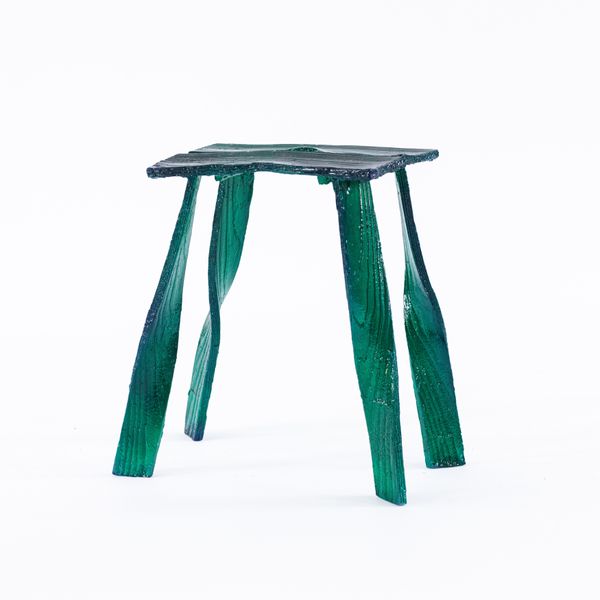 Illusion Green Stool, 2022 