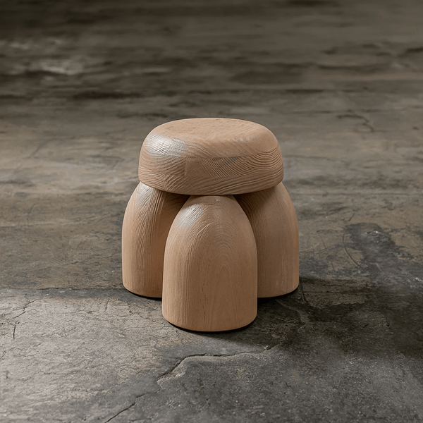 ELEMENTOS Earth Stool - Sandblasted Pine