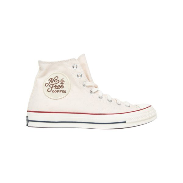 Converse Cream No Free Coffee High Top Sneakers